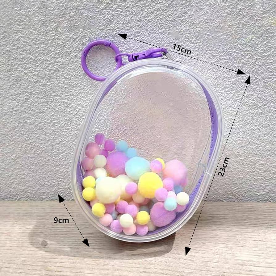 Amazon | seimeinoki ぬいぐるみ ポーチ 20cm 透明 バッグ
